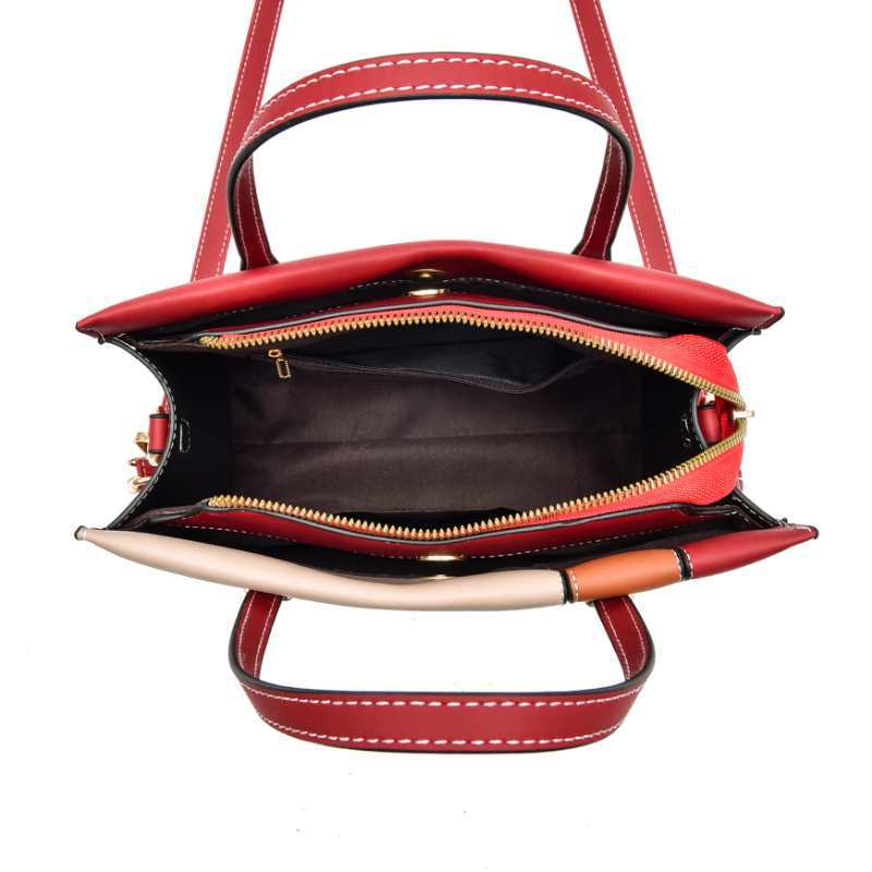 Factory Wholesale Handbag Creative Color Matching Women's Shoulder Bag Women's New Fashion Bag Schoolgirl Bag