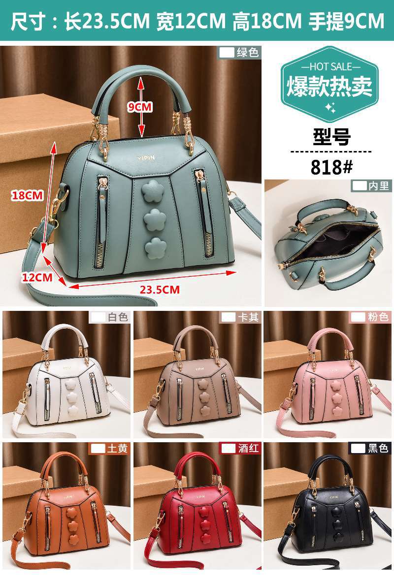 Factory Direct Sales Women's Shoulder Bag New Modern Simple Solid Color Bag Schoolgirl Bag Women's Handbag Fashion Bag Factory Direct Sales Women's Shoulder Bag New Modern Simple Solid Color Bag Schoolgirl Bag Women's Handbag Fashion Bag