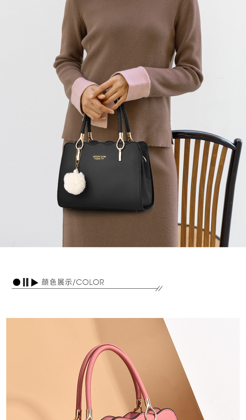Factory Direct Sales Big Bag Women's Big Bag Shoulder Big Bag Women's Handbag Messenger Bag Fashion Bag New