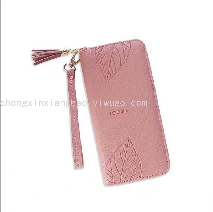 Customized Single-Pull Bag Women&#039;s Wallet Women&#039;s Bag Cross-Border Hot Sale Pu Hand Bag Mobile Phone Bag Fashion Bag