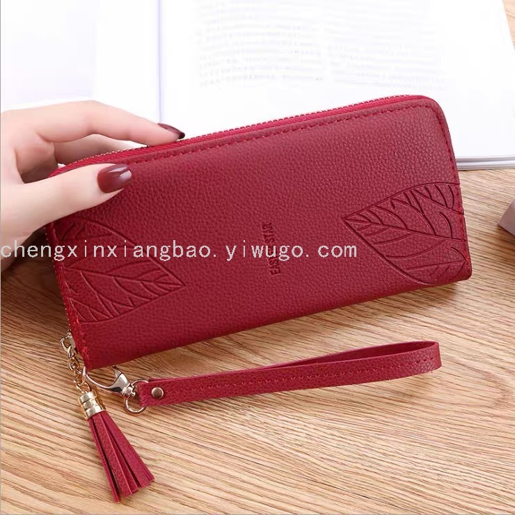 Customized Single-Pull Bag Women&#039;s Wallet Women&#039;s Bag Cross-Border Hot Sale Pu Hand Bag Mobile Phone Bag Fashion Bag