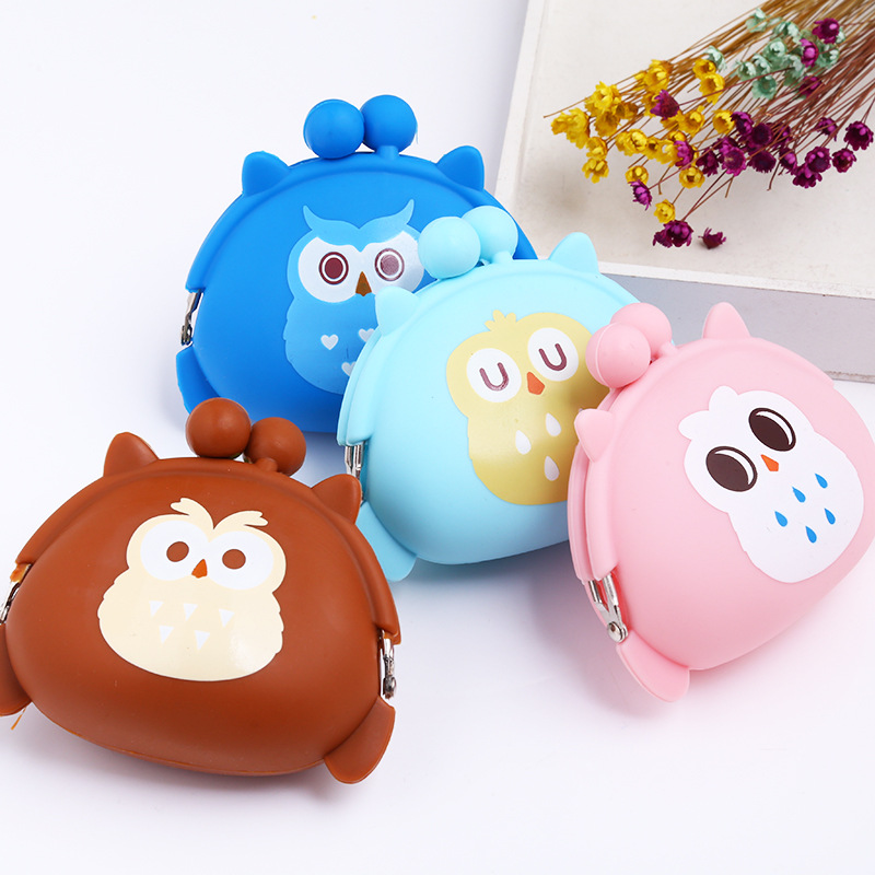 New Cute Mini Coin Purse Cute Cartoon Buckle Coin Bag Silicone Clutch Key Case New Cute Mini Coin Purse Cute Cartoon Buckle Coin Bag Silicone Clutch Key Case