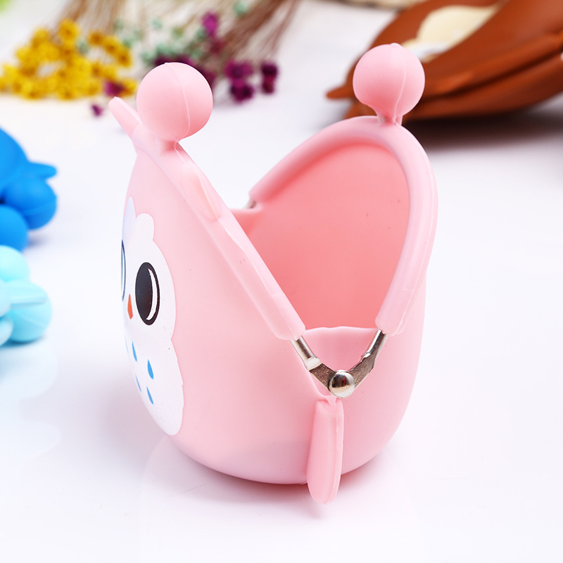 New Cute Mini Coin Purse Cute Cartoon Buckle Coin Bag Silicone Clutch Key Case New Cute Mini Coin Purse Cute Cartoon Buckle Coin Bag Silicone Clutch Key Case