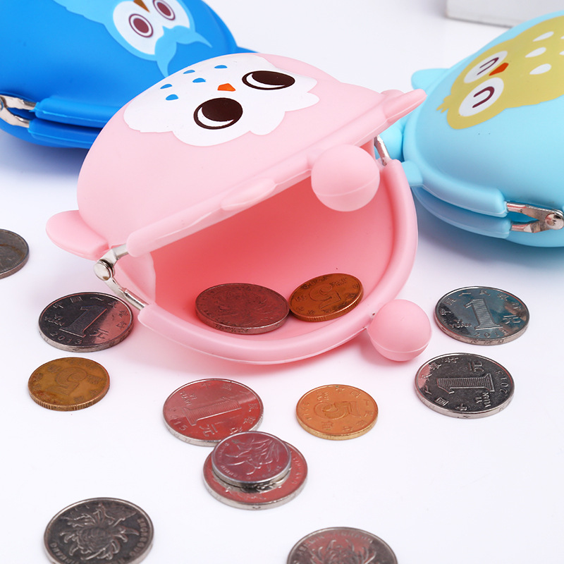 New Cute Mini Coin Purse Cute Cartoon Buckle Coin Bag Silicone Clutch Key Case New Cute Mini Coin Purse Cute Cartoon Buckle Coin Bag Silicone Clutch Key Case