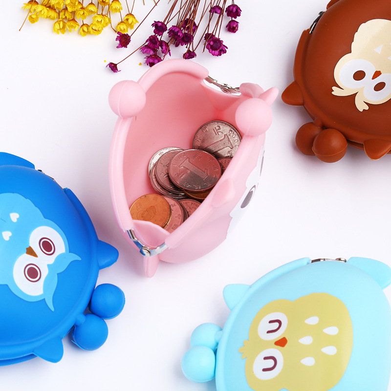 New Cute Mini Coin Purse Cute Cartoon Buckle Coin Bag Silicone Clutch Key Case New Cute Mini Coin Purse Cute Cartoon Buckle Coin Bag Silicone Clutch Key Case