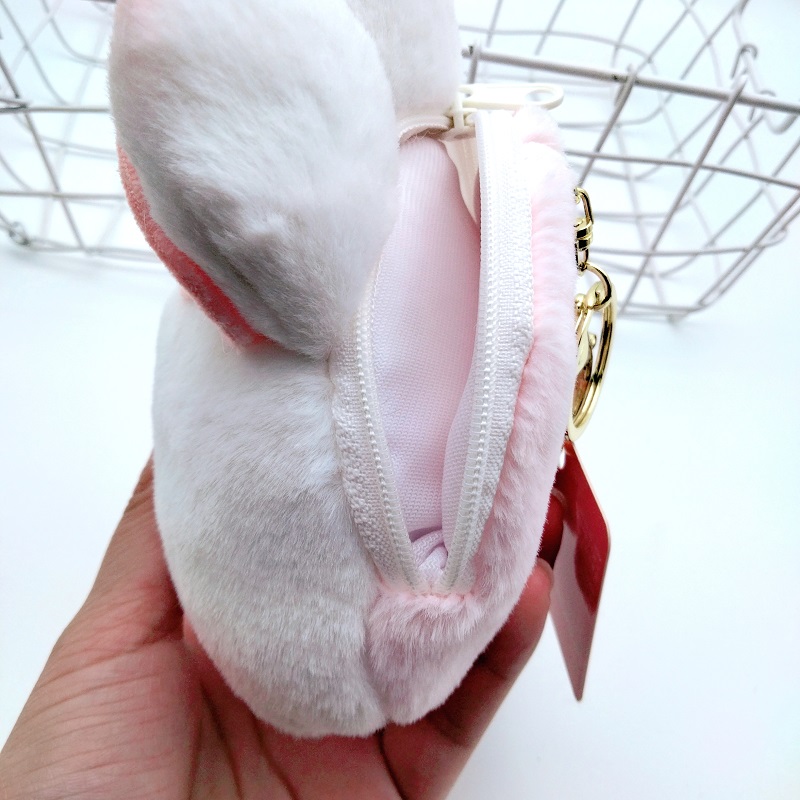 New Instagram Mesh Red Creative Delicious White Rabbit Purse Buckle Personalized Card Case Coin Bag Storage Bag Supply New Instagram Mesh Red Creative Delicious White Rabbit Purse Buckle Personalized Card Case Coin Bag Storage Bag Supply