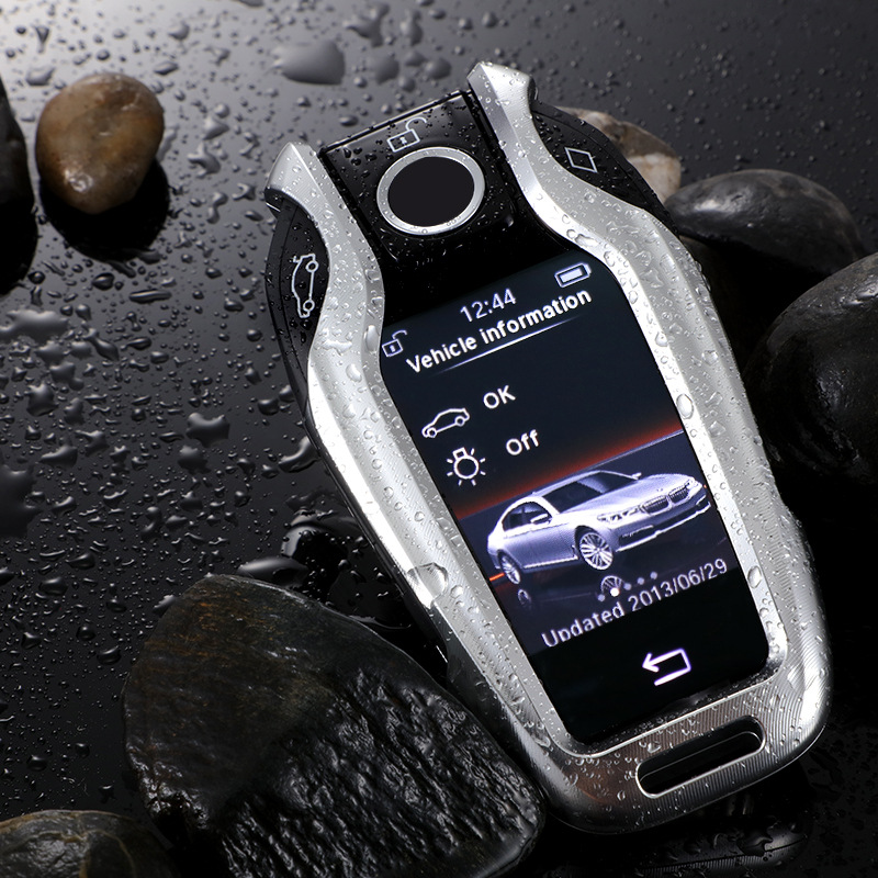 Suitable for BMW LCD Key Case 7 Series 5 Series Key Case Key Protector Bag Buckle Protective Shell Metal Aluminum Alloy