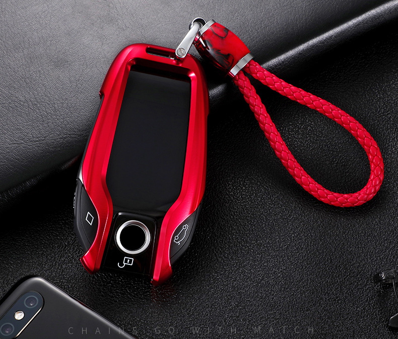 Suitable for BMW LCD Key Case 7 Series 5 Series Key Case Key Protector Bag Buckle Protective Shell Metal Aluminum Alloy Suitable for BMW LCD Key Case 7 Series 5 Series Key Case Key Protector Bag Buckle Protective Shell Metal Aluminum Alloy