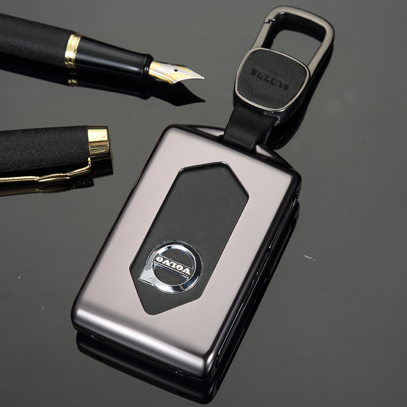 to the Situation Where the Volvo XC60 XC90 Car Key Case 18 Paragraph XC90 S90 Aluminum Alloy Car Buckle Key Case Cover