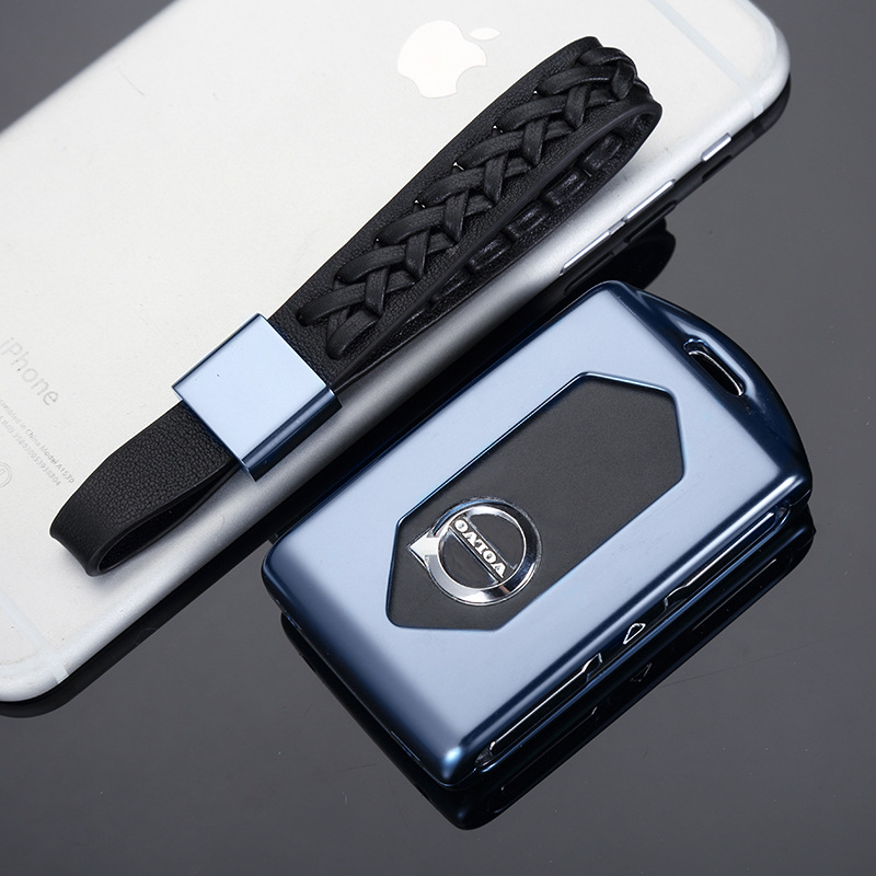 to the Situation Where the Volvo XC60 XC90 Car Key Case 18 Paragraph XC90 S90 Aluminum Alloy Car Buckle Key Case Cover