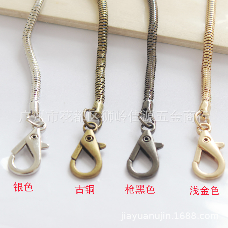 Bag Chain Box and Bag Hardware Accessories Phone Case Chain Lanyard 42 Circle Snake Bones Chain and Lobster Buckle 120cm Bag Chain Box and Bag Hardware Accessories Phone Case Chain Lanyard 42 Circle Snake Bones Chain and Lobster Buckle 120cm