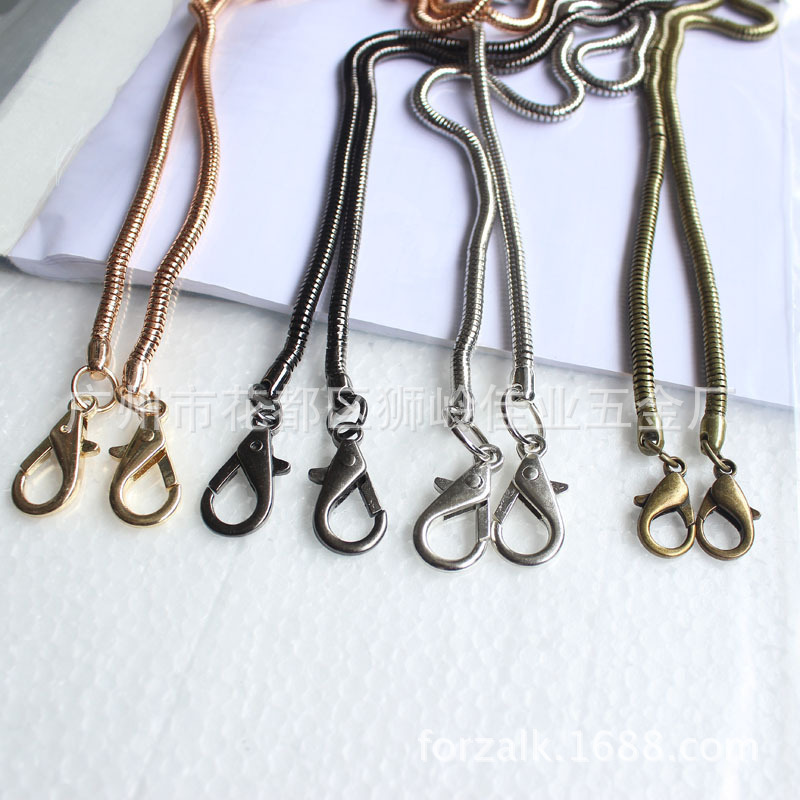 Bag Chain Box and Bag Hardware Accessories Phone Case Chain Lanyard 42 Circle Snake Bones Chain and Lobster Buckle 120cm Bag Chain Box and Bag Hardware Accessories Phone Case Chain Lanyard 42 Circle Snake Bones Chain and Lobster Buckle 120cm