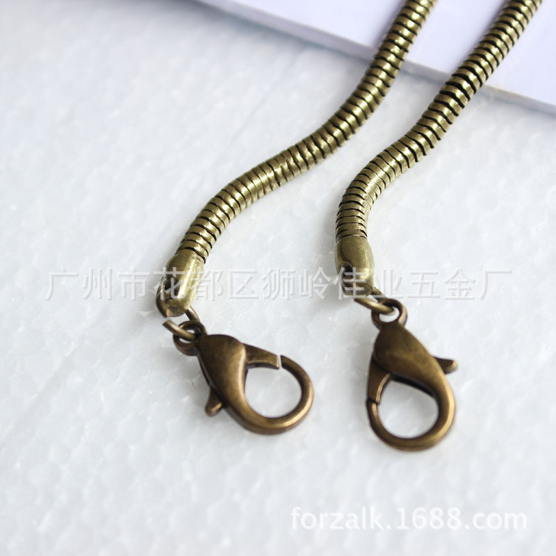 Bag Chain Box and Bag Hardware Accessories Phone Case Chain Lanyard 42 Circle Snake Bones Chain and Lobster Buckle 120cm Bag Chain Box and Bag Hardware Accessories Phone Case Chain Lanyard 42 Circle Snake Bones Chain and Lobster Buckle 120cm