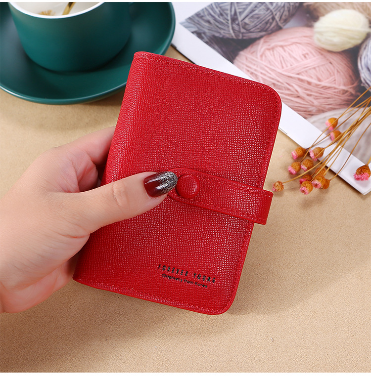 New 2021 Women's Hand-Held Change Key Case Simple Japanese and Korean Buckle Multi-Functional Short Keychain Multiple Card Slots New 2021 Women's Hand-Held Change Key Case Simple Japanese and Korean Buckle Multi-Functional Short Keychain Multiple Card Slots