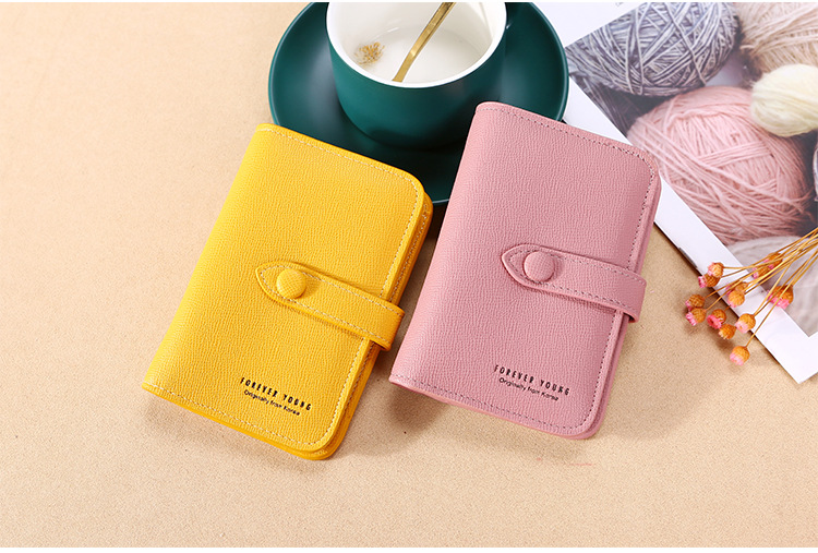 New 2021 Women's Hand-Held Change Key Case Simple Japanese and Korean Buckle Multi-Functional Short Keychain Multiple Card Slots New 2021 Women's Hand-Held Change Key Case Simple Japanese and Korean Buckle Multi-Functional Short Keychain Multiple Card Slots