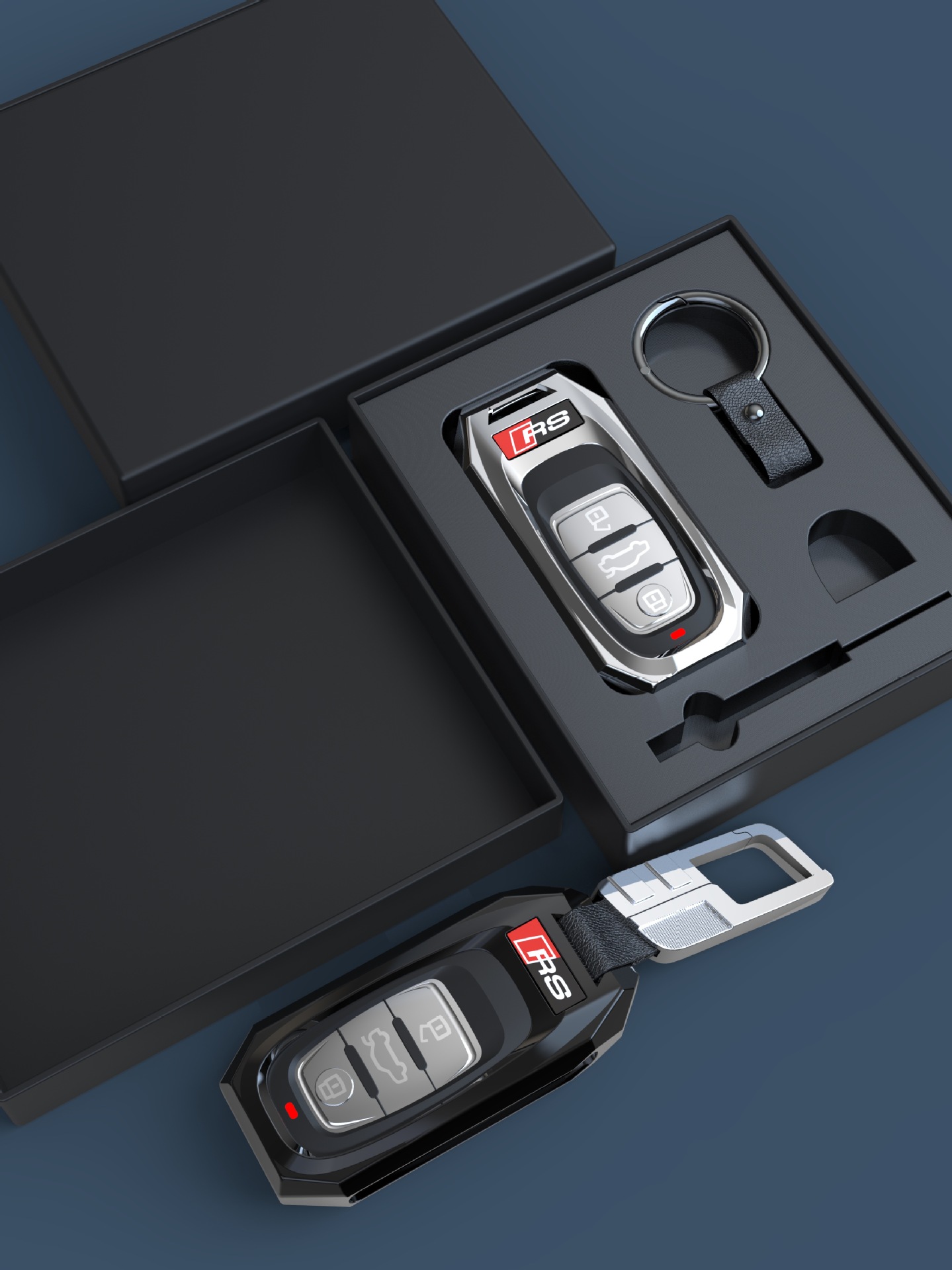 Suitable for Audi Key Case A6lq3 Car Modification A4L Protective Case A7 A3 Polo High-End Buckle A5 Bag Suitable for Audi Key Case A6lq3 Car Modification A4L Protective Case A7 A3 Polo High-End Buckle A5 Bag