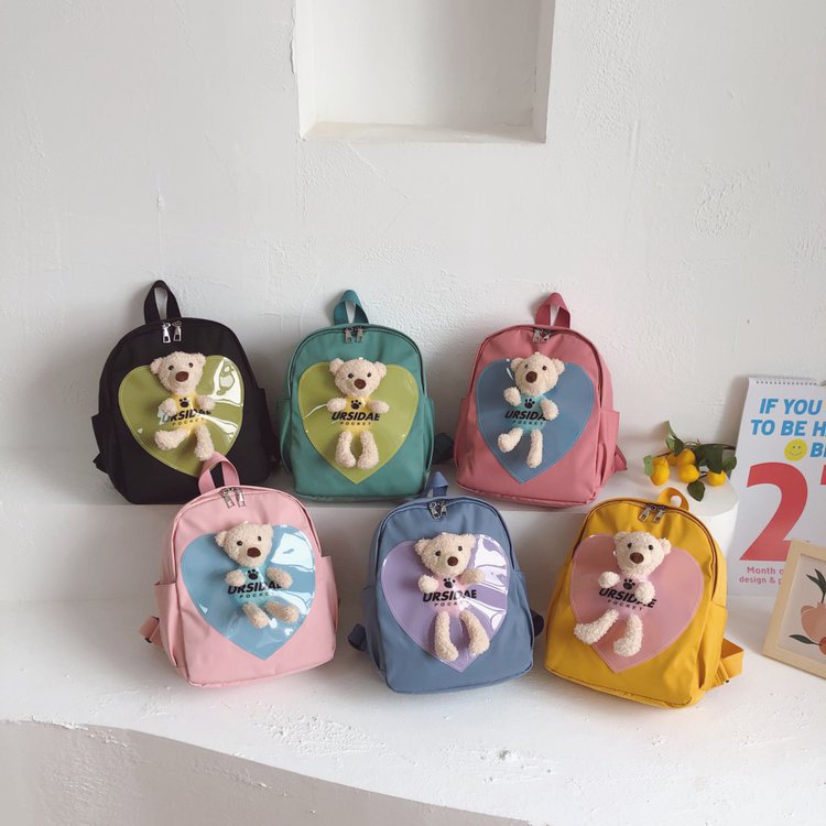 Foreign Trade Children's Backpack 2021 New Korean Style Internet Celebrity Bear Small Backpack Cartoon Bag Kindergarten Backpack Wholesale Foreign Trade Children's Backpack 2021 New Korean Style Internet Celebrity Bear Small Backpack Cartoon Bag Kindergarten Backpack Wholesale