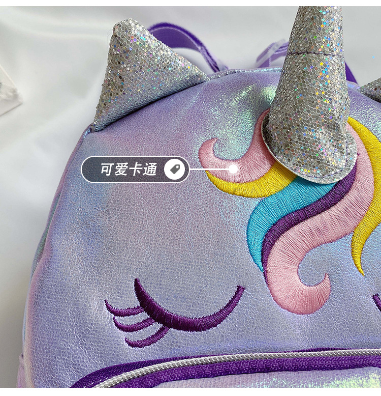 Kindergarten Backpack New Children's Children's Bag Backpack Unicorn Cartoon Bag Backpack Anti-Lost Children's Bag Parent-Child Bag