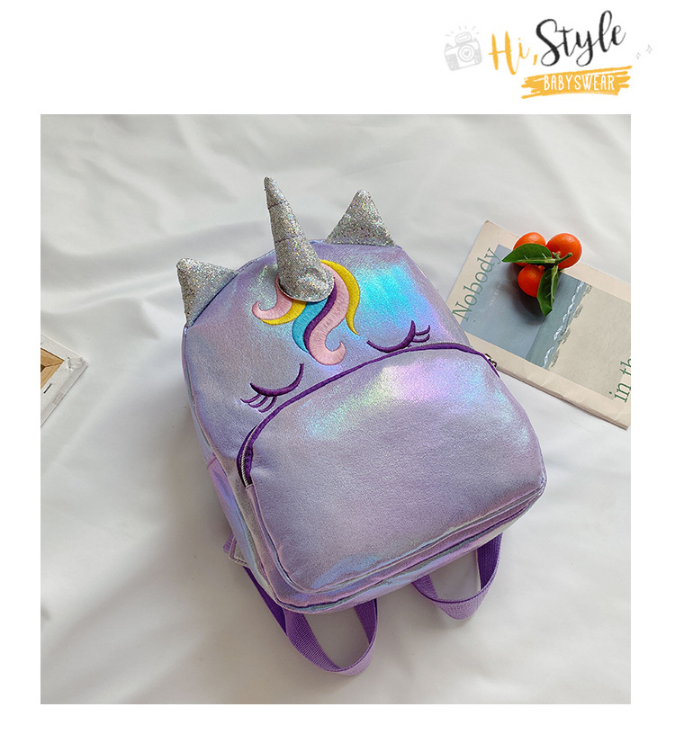 Kindergarten Backpack New Children's Children's Bag Backpack Unicorn Cartoon Bag Backpack Anti-Lost Children's Bag Parent-Child Bag