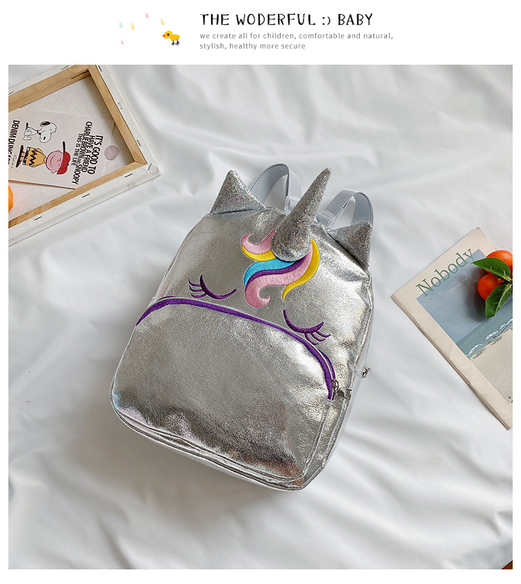 Kindergarten Backpack New Children's Children's Bag Backpack Unicorn Cartoon Bag Backpack Anti-Lost Children's Bag Parent-Child Bag