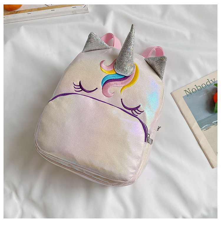 Kindergarten Backpack New Children's Children's Bag Backpack Unicorn Cartoon Bag Backpack Anti-Lost Children's Bag Parent-Child Bag