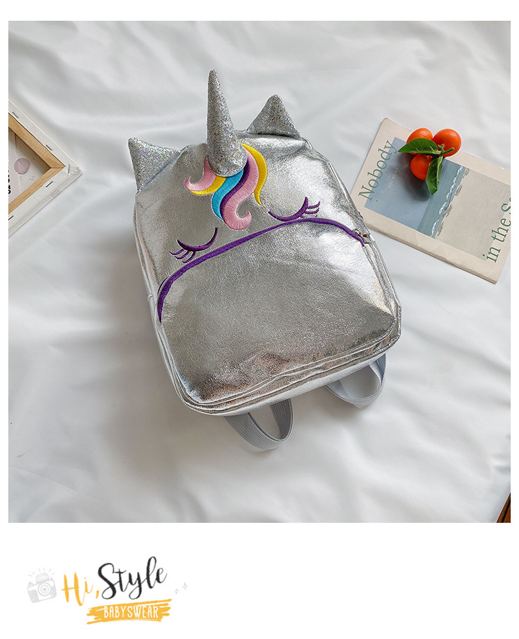 Kindergarten Backpack New Children's Children's Bag Backpack Unicorn Cartoon Bag Backpack Anti-Lost Children's Bag Parent-Child Bag