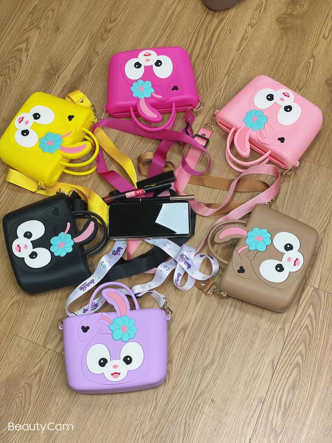 Large Silicone Phone Bag Satchel Cartoon Bag Epoxy Bag Children&#039;s Bags Toy Cartoon Satchel