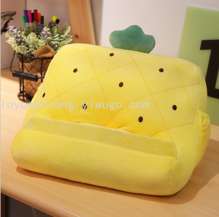 Fruit Pillow Tablet iPad Cushion Mobile Phone Reading Bracket Lazy Plush Soft Cushion Factory Wholesale