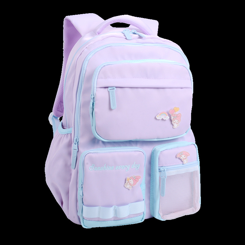 Hellokitty Children's Schoolbag Elementary School Girl Portable Burden Alleviation Back Care Cartoon Bag Wholesale