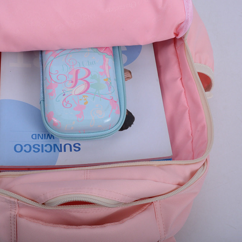 Hellokitty Children's Schoolbag Elementary School Girl Portable Burden Alleviation Back Care Cartoon Bag Wholesale
