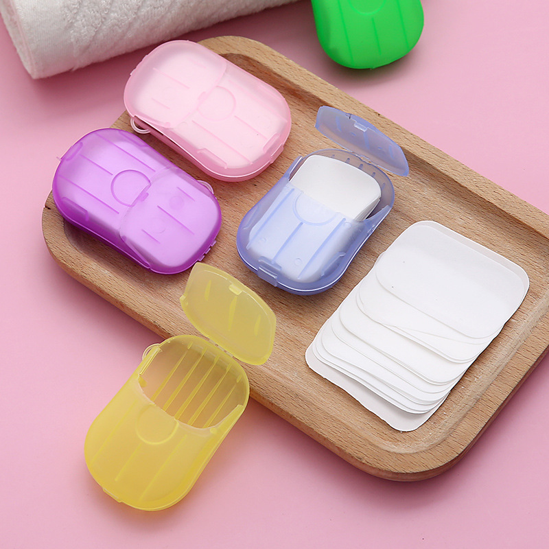Disposable Soap Slice Hand Washing Tablet Disinfection Cleaning Mouse Box Portable Disinfection Tablet Soap Flake