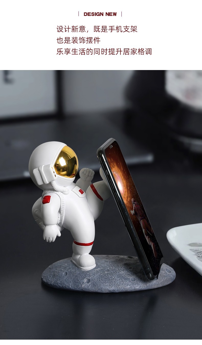 Cute Creative Spaceman Astronaut Mobile Phone Holder Small Ornaments Desktop Home iPad Tablet Support Decorations Cute Creative Spaceman Astronaut Mobile Phone Holder Small Ornaments Desktop Home iPad Tablet Support Decorations