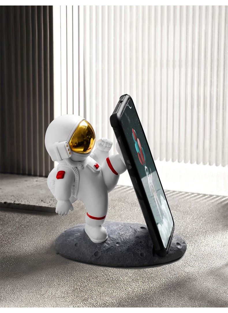 Cute Creative Spaceman Astronaut Mobile Phone Holder Small Ornaments Desktop Home iPad Tablet Support Decorations Cute Creative Spaceman Astronaut Mobile Phone Holder Small Ornaments Desktop Home iPad Tablet Support Decorations