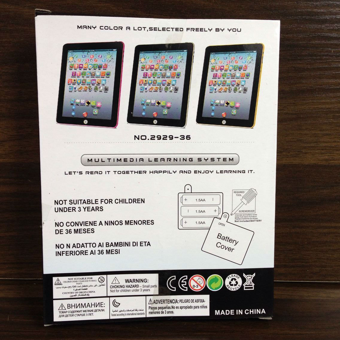 AliExpress Hot Sale Children's Toys IPAP Tablet Learning Machine Mini Early Education Reading Machine English Russian
