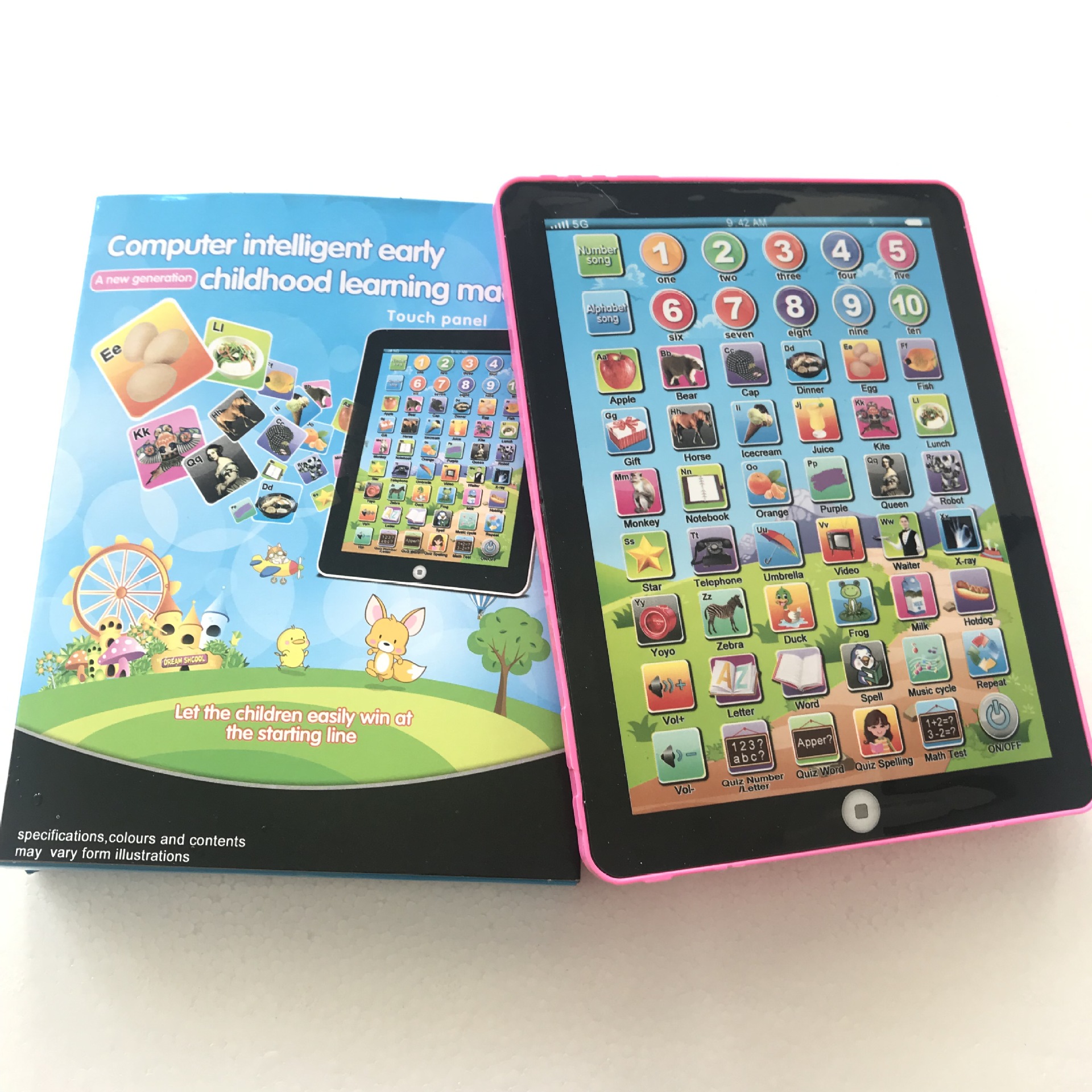 AliExpress Hot Sale Children's Toys IPAP Tablet Learning Machine Mini Early Education Reading Machine English Russian