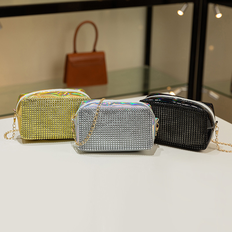 Korean Women Bag Shiny Personalized Camera Bag Wholesale 2021 Summer and Autumn New Collection One Shoulder Crossbody Lady Change Packet