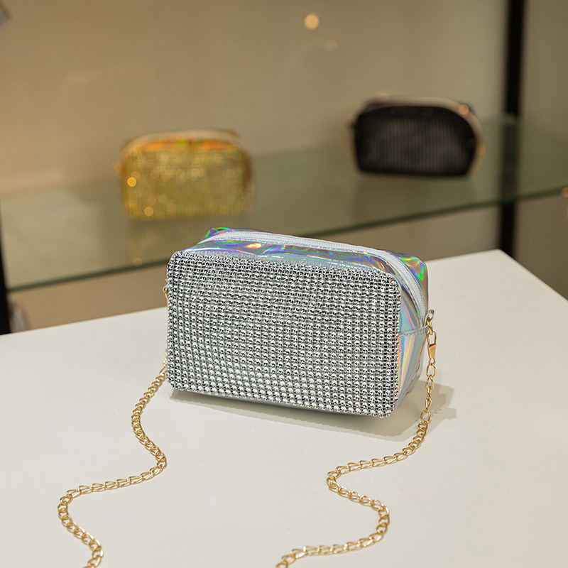 Korean Women Bag Shiny Personalized Camera Bag Wholesale 2021 Summer and Autumn New Collection One Shoulder Crossbody Lady Change Packet