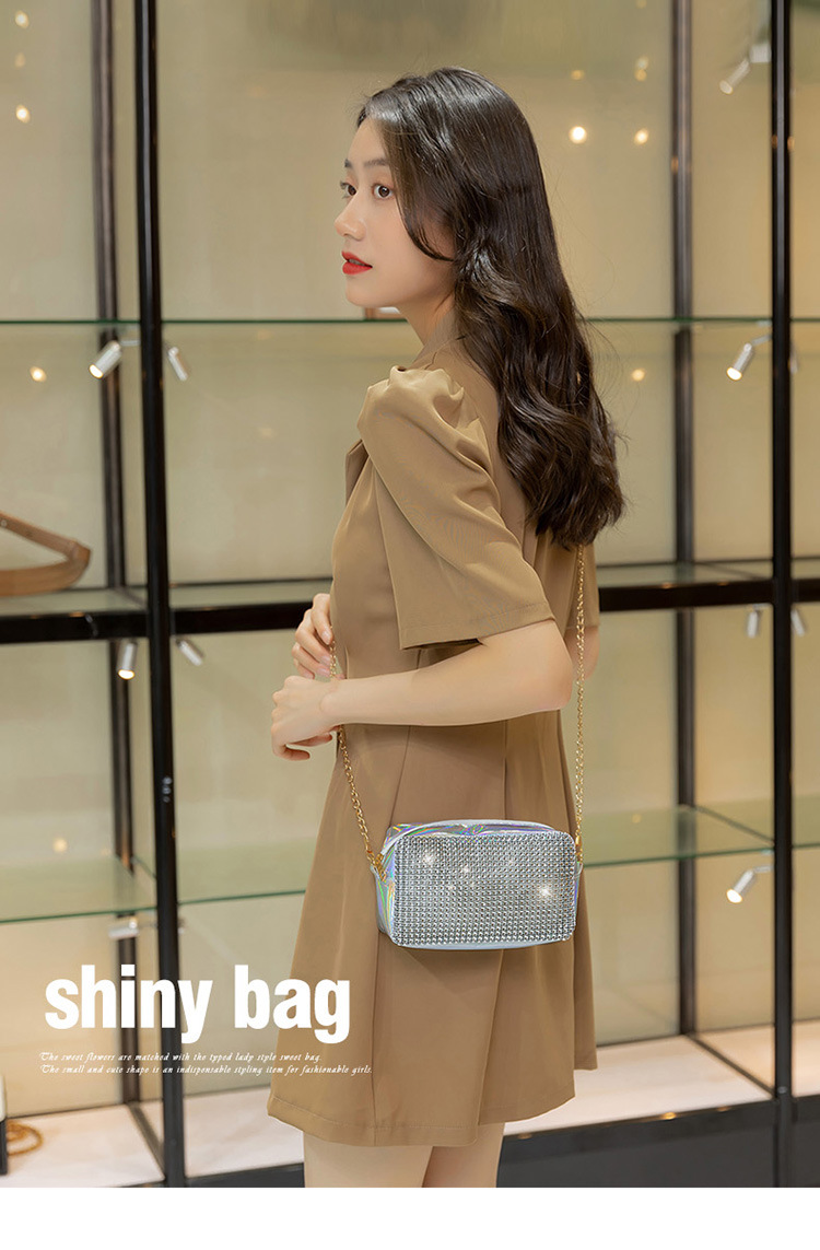 Korean Women Bag Shiny Personalized Camera Bag Wholesale 2021 Summer and Autumn New Collection One Shoulder Crossbody Lady Change Packet Korean Women Bag Shiny Personalized Camera Bag Wholesale 2021 Summer and Autumn New Collection One Shoulder Crossbody Lady Change Packet