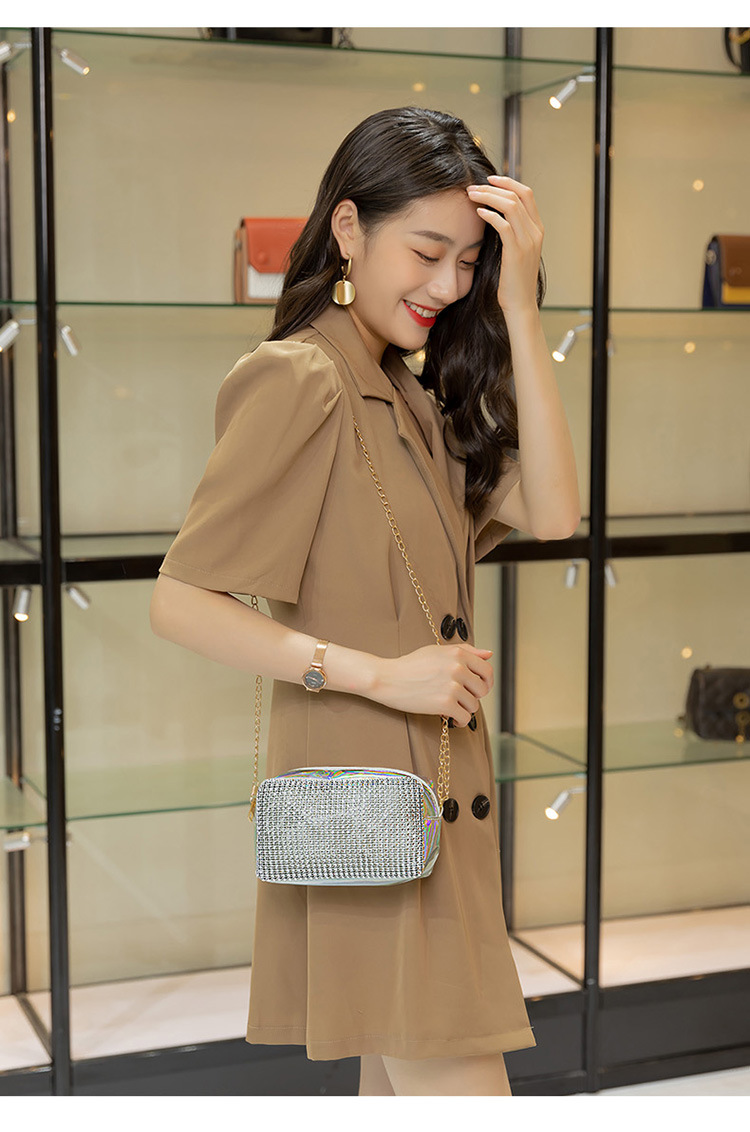 Korean Women Bag Shiny Personalized Camera Bag Wholesale 2021 Summer and Autumn New Collection One Shoulder Crossbody Lady Change Packet Korean Women Bag Shiny Personalized Camera Bag Wholesale 2021 Summer and Autumn New Collection One Shoulder Crossbody Lady Change Packet