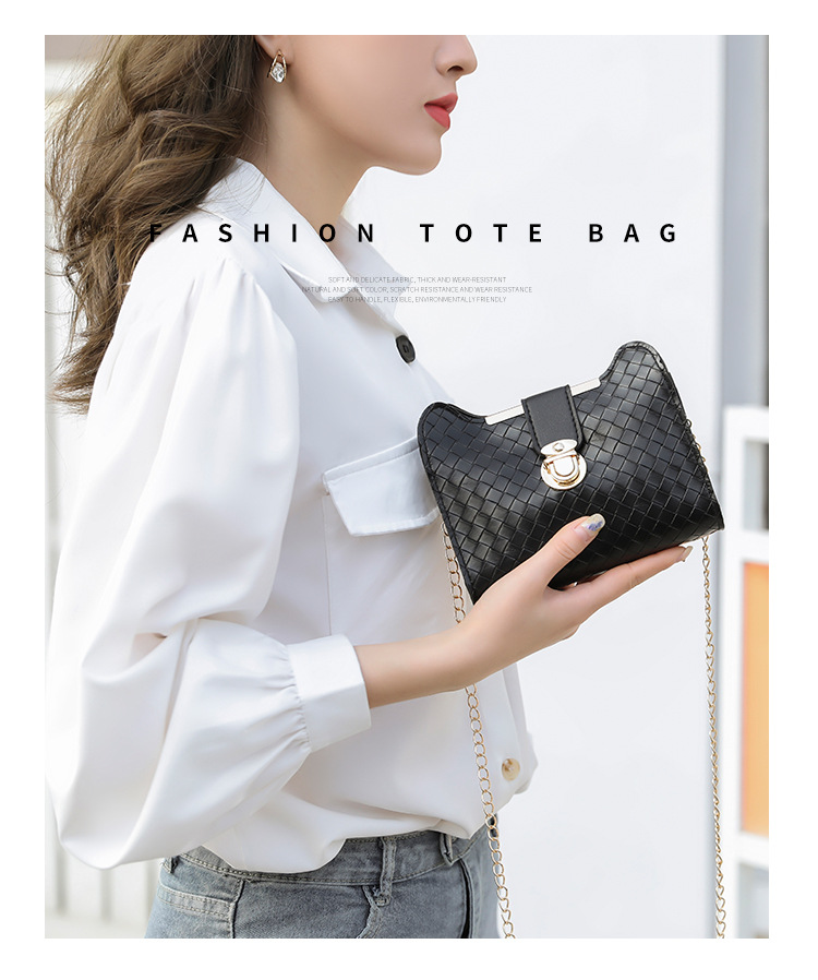 One Piece Dropshipping 2020 Winter Korean Style Cat Ear Woven Lock Chain Color Matching Small Square Bag Shoulder Crossbody Women Bag One Piece Dropshipping 2020 Winter Korean Style Cat Ear Woven Lock Chain Color Matching Small Square Bag Shoulder Crossbody Women Bag