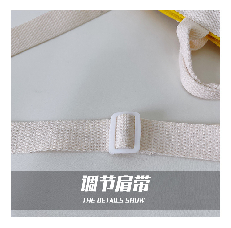 Japanese and Korean Simple Smiley Face Mini Canvas Lunch Bag Casual Handbag Hand Carrying Cute Women Bag Lipstick Pack Cosmetic Bag