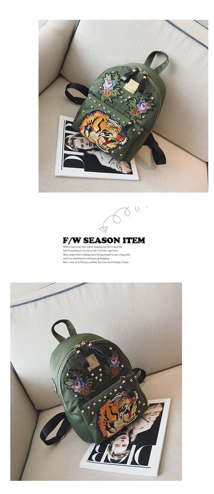 Ethnic Style Women Bag Embroidered Nylon Pouch Bag Leather Backpack Shopkeeper Recommended One Piece Dropshipping Ethnic Style Women Bag Embroidered Nylon Pouch Bag Leather Backpack Shopkeeper Recommended One Piece Dropshipping