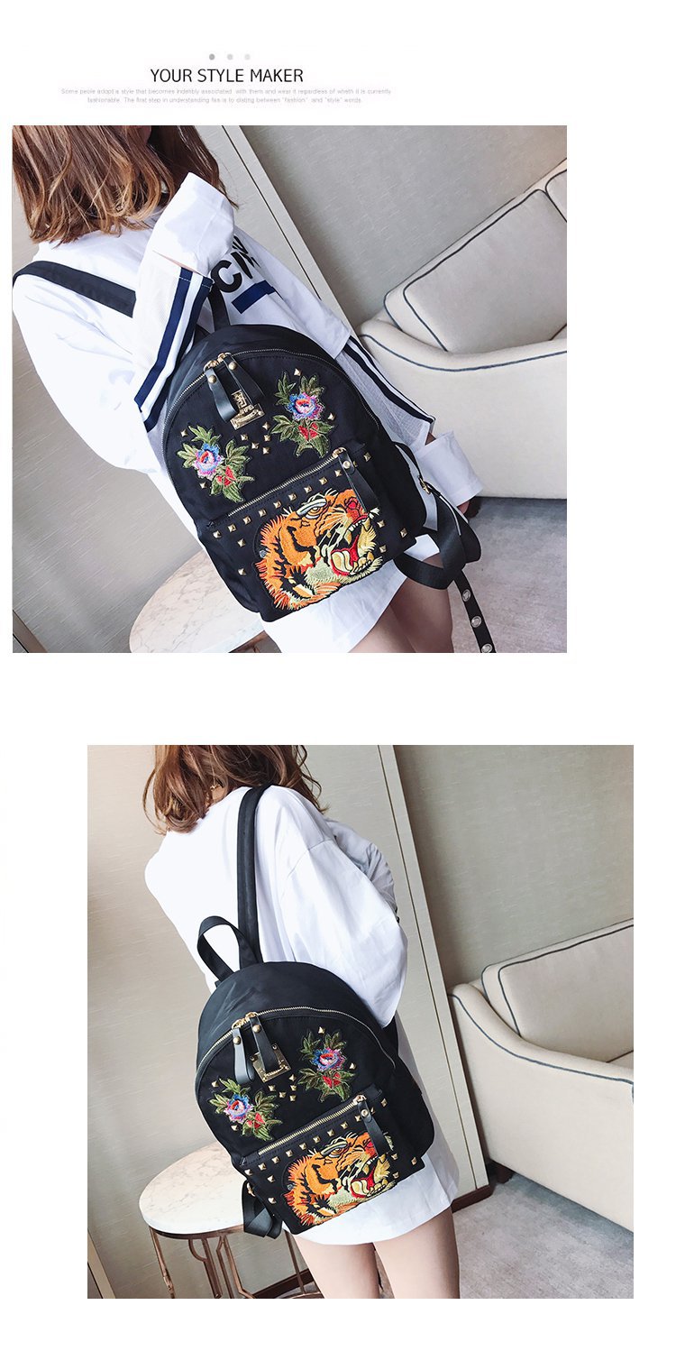 Ethnic Style Women Bag Embroidered Nylon Pouch Bag Leather Backpack Shopkeeper Recommended One Piece Dropshipping Ethnic Style Women Bag Embroidered Nylon Pouch Bag Leather Backpack Shopkeeper Recommended One Piece Dropshipping