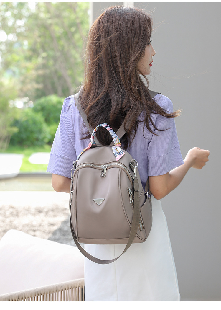 Foreign Trade 2021 Autumn New Women's Pu Backpack Bark Pattern European and American Fashion Backpack Solid Color All-Match Women Bag Foreign Trade 2021 Autumn New Women's Pu Backpack Bark Pattern European and American Fashion Backpack Solid Color All-Match Women Bag