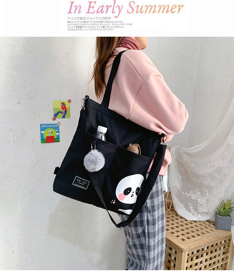Canvas Bag Female 2021 New Trendy Cute Japanese Large Capacity Student Leisure Portable Crossbody Three-Use Women Bag Canvas Bag Female 2021 New Trendy Cute Japanese Large Capacity Student Leisure Portable Crossbody Three-Use Women Bag