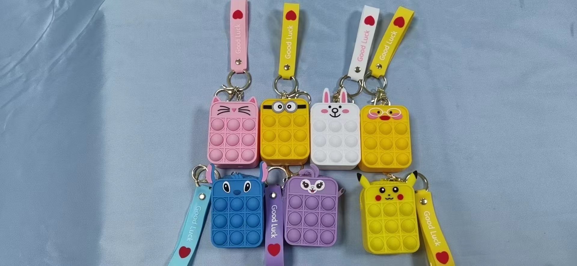 Cute Silicone Coin Purse Small Wallet Crossbody Card Holder with Zipper and Shoulder Strap
