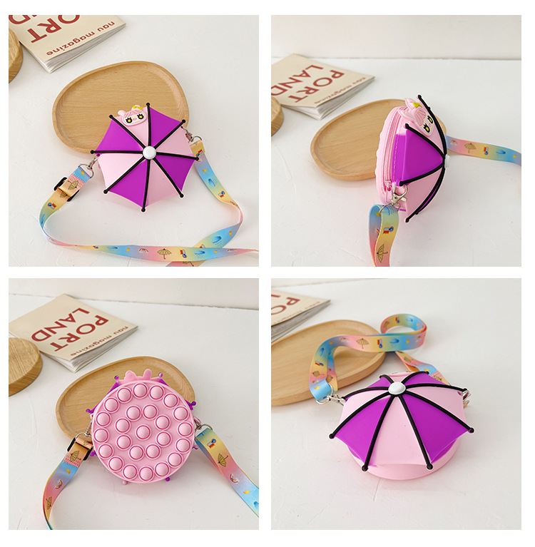 Umbrella Stitching Children Coin Purse 2021 Autumn and Winter New Color Silicone Baby New Year Gift Decoration Bag Wholesale Umbrella Stitching Children Coin Purse 2021 Autumn and Winter New Color Silicone Baby New Year Gift Decoration Bag Wholesale