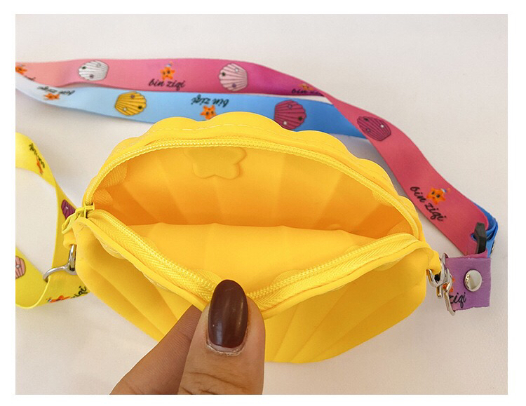 Foreign Trade Exclusive Children&#039;s Bag Girl&#039;s Crossbody Bag Fashion Trendy Silicone Small Bag All-Matching Baby Girl Coin Purse