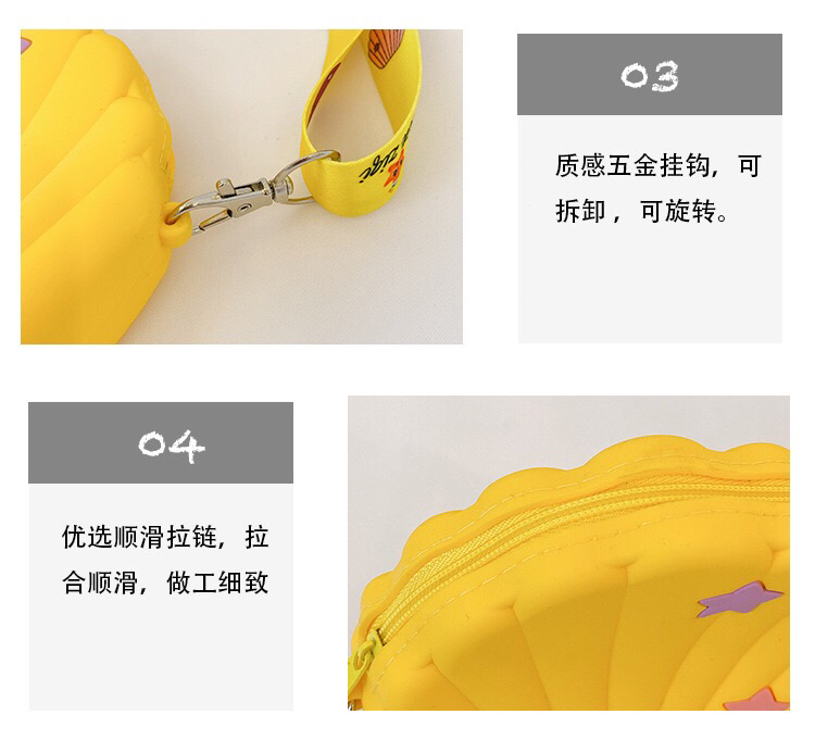 Foreign Trade Exclusive Children's Bag Girl's Crossbody Bag Fashion Trendy Silicone Small Bag All-Matching Baby Girl Coin Purse Foreign Trade Exclusive Children's Bag Girl's Crossbody Bag Fashion Trendy Silicone Small Bag All-Matching Baby Girl Coin Purse