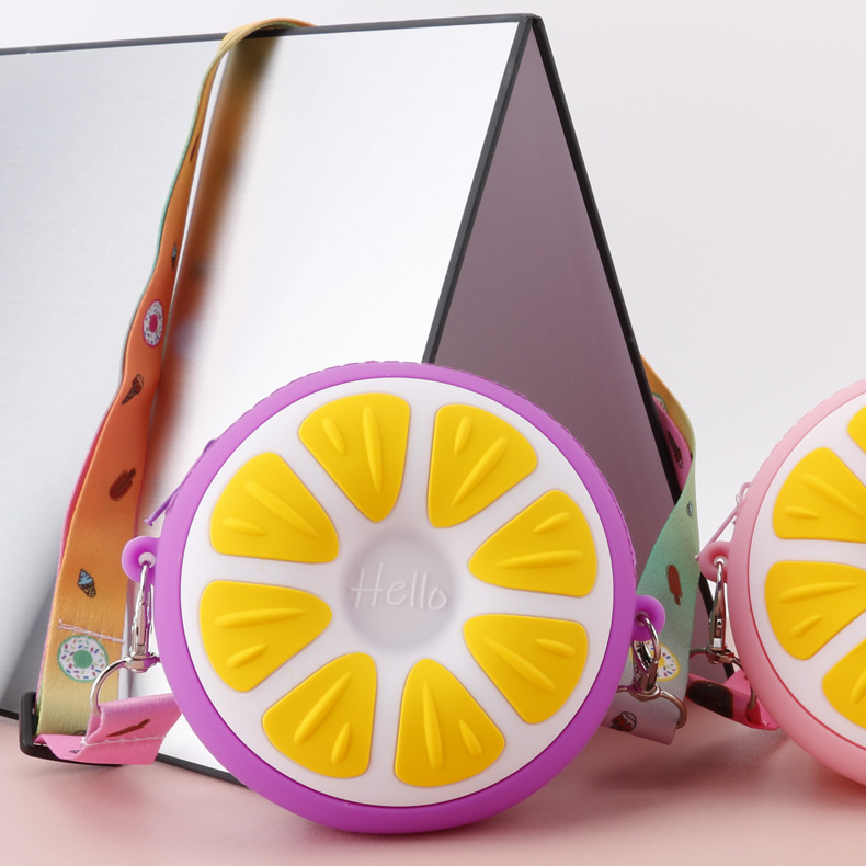 Cartoon Silicone Satchel Children Coin Purse Orange Fruit Casual Cute Fresh Girl Storage Wallet Cartoon Silicone Satchel Children Coin Purse Orange Fruit Casual Cute Fresh Girl Storage Wallet
